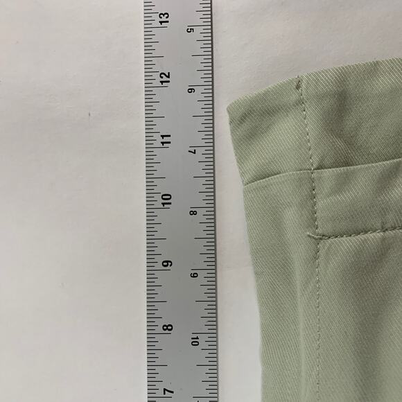 Free People 10 Womens Alfalfa Green Falling Out Trouser Twill Straight Leg - Picture 9 of 10